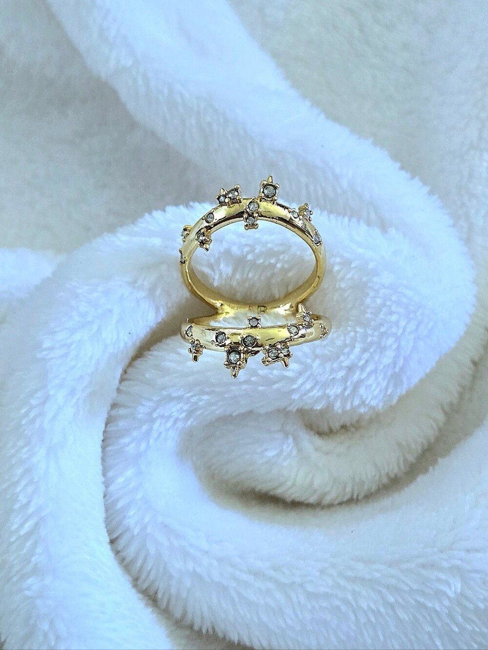Alexis Bittar Double✌️ Banded Gold💛 Satellite🛰 Ring💍 - Picture 9 of 16